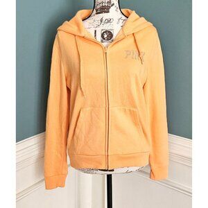 PINK Victoria's Secret M NWT NEW Sunshine Bling Zip Sweatshirt